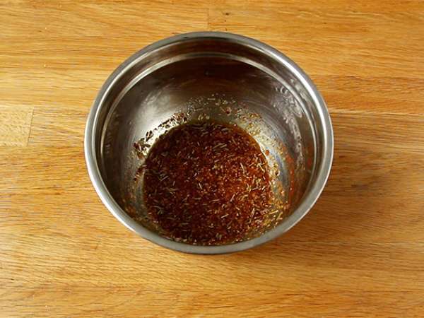 Печено пиле с мед и горчица - Подготовка стъпка 1