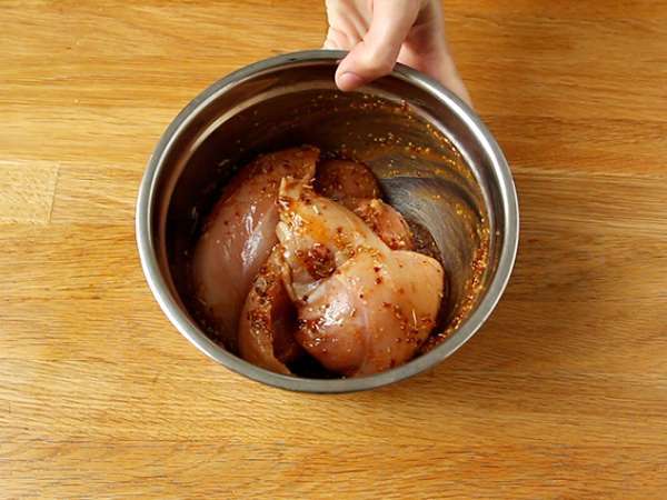 Печено пиле с мед и горчица - Подготовка стъпка 2