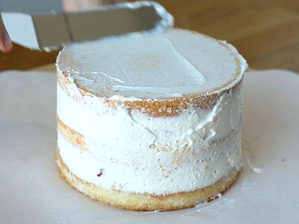 Торта на пластове с ягоди и крем маскарпоне - Подготовка стъпка 9