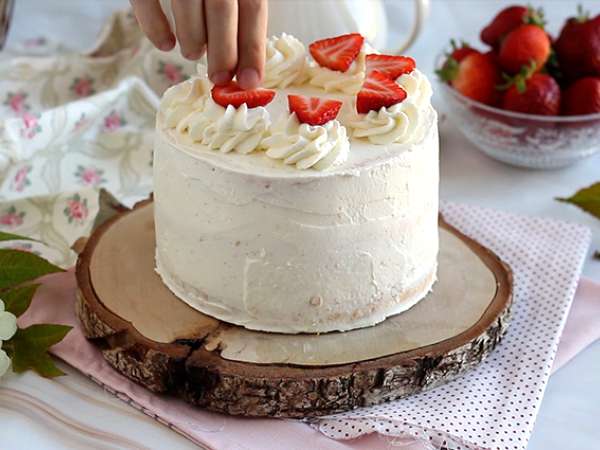 Торта на пластове с ягоди и крем маскарпоне - Подготовка стъпка 11