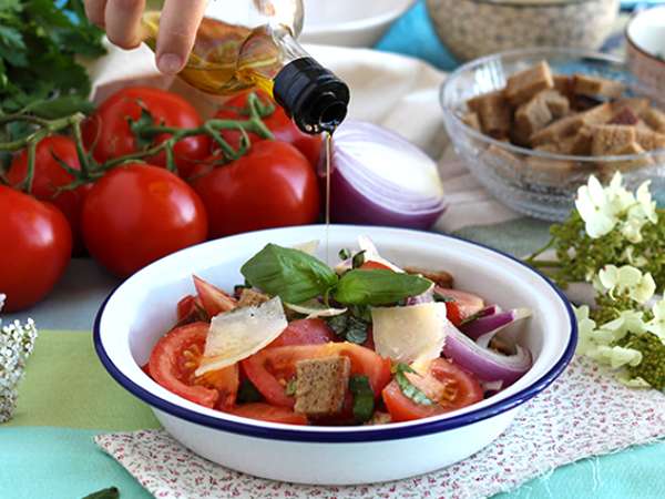 Салата Panzanella - Подготовка стъпка 2