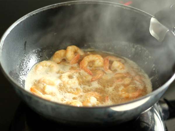 Зеленчуков уок със скариди - Подготовка стъпка 2