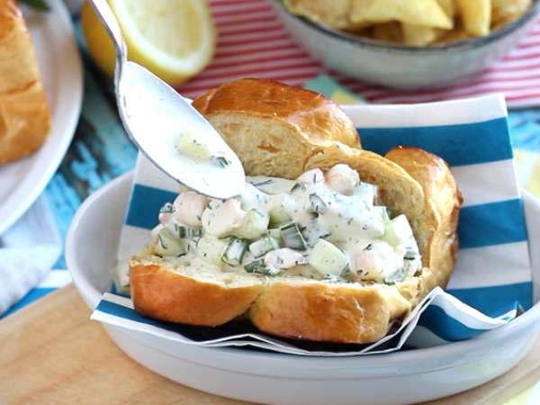 Сандвич със скариди от бриош (руло със скариди) - Подготовка стъпка 6