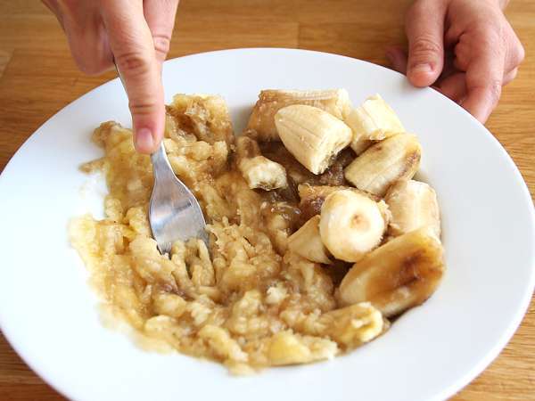 Бананова торта без захар - Бананов хляб - Подготовка стъпка 1