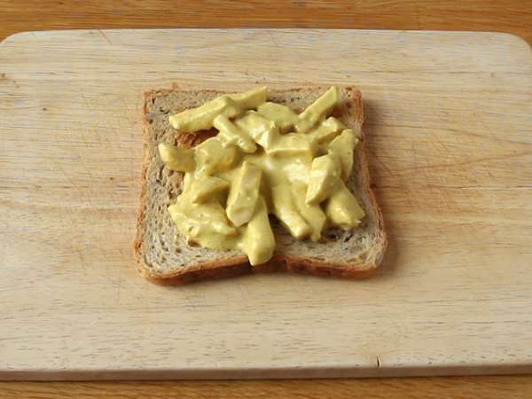 Клубен сандвич с пилешко къри - Подготовка стъпка 3