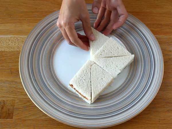 Оригами звезда изненада хляб - Подготовка стъпка 4