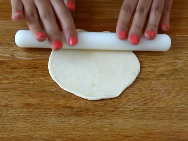 Хляб от пита, пържен на тиган - Подготовка стъпка 4