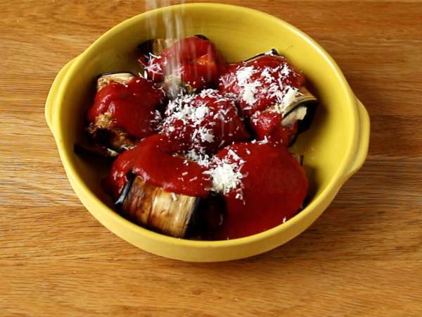 Рула от патладжан пармиджана - Подготовка стъпка 4