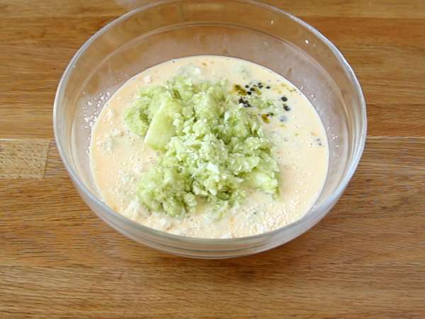 Флани от тиквички и песто - без глутен - Подготовка стъпка 2