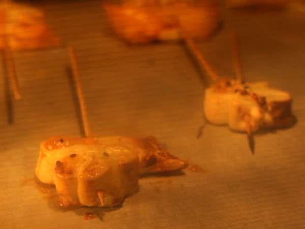 Елхи от бутер тесто с два вида сьомга - Подготовка стъпка 6