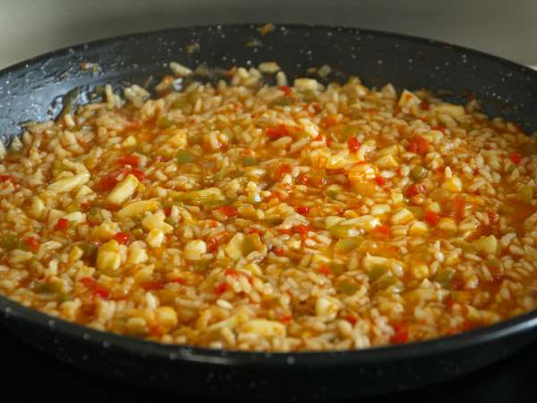 Лесен ориз с калмари - Подготовка стъпка 5