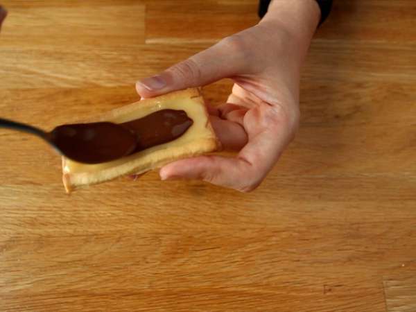 Бисквити Twix с карамел и млечен шоколад - Подготовка стъпка 9