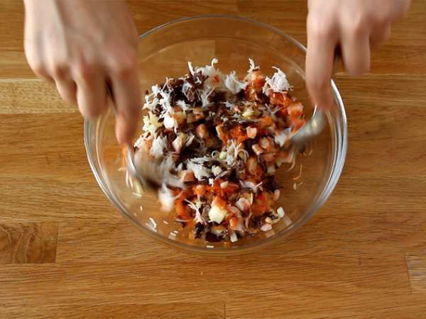 Скариди и юфка с гъби - Подготовка стъпка 3