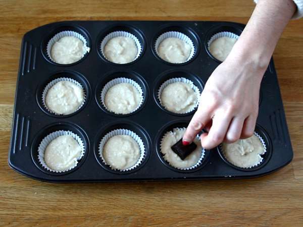 Шоколадови мъфини със сърце - веган и без глутен - Подготовка стъпка 3