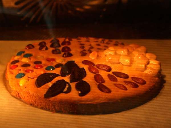 Гигантска бисквитка за споделяне - Подготовка стъпка 6