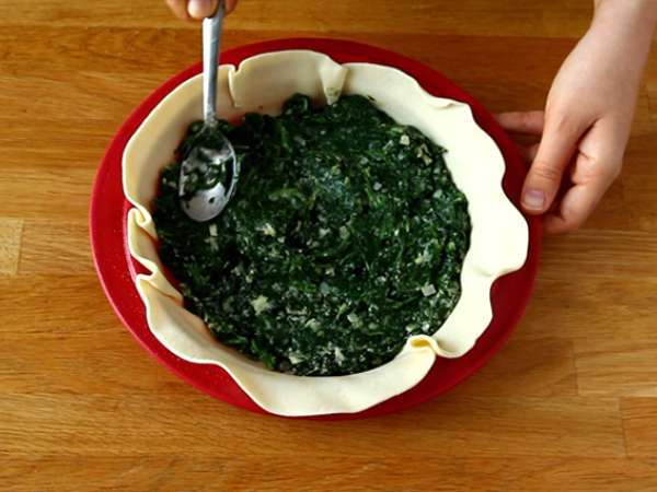 Пай със спанак, рикота и яйца - италиански Torta Pasqualina - Подготовка стъпка 4