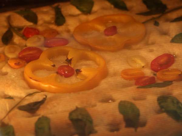 Цветя от фокача - изкуство от фокача - Подготовка стъпка 9