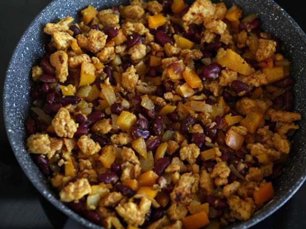 Вегетариански фахитас с текстуриран соев протеин - Подготовка стъпка 3