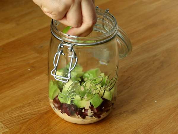 Мексикански буркани за салата - Подготовка стъпка 3