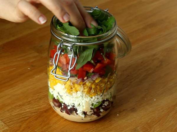 Мексикански буркани за салата - Подготовка стъпка 4