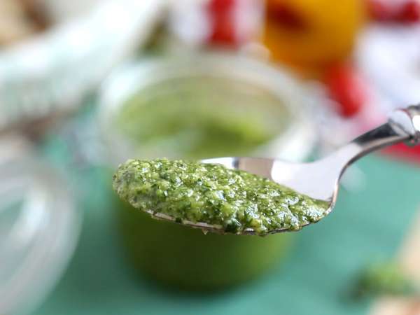 Домашно зелено песто - pesto alla genovese - Подготовка стъпка 4