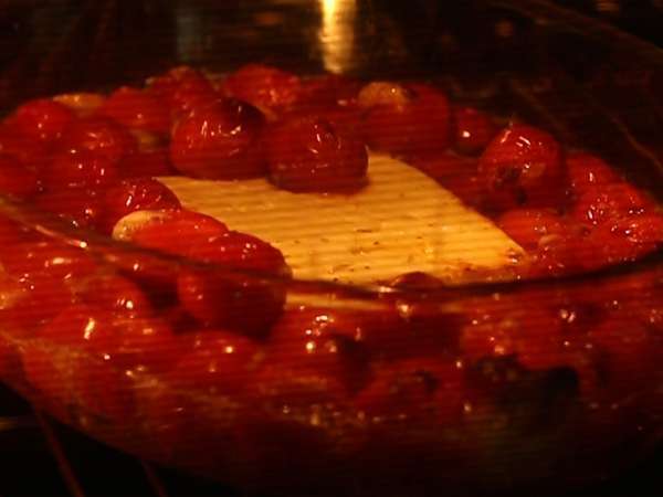 Талиатели фета с чери домати - печена паста с фета - Подготовка стъпка 4