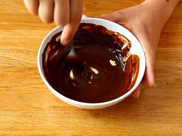 Шоколадови сладкиши с тигър - хрупкав ганаш - Подготовка стъпка 7