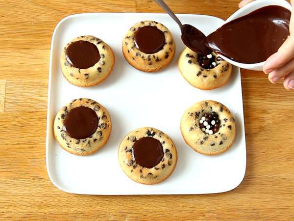 Шоколадови сладкиши с тигър - хрупкав ганаш - Подготовка стъпка 8