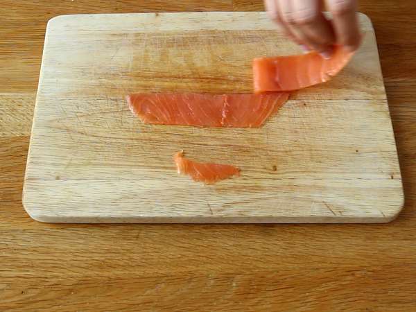 Рула от тиквички и пушена сьомга - Подготовка стъпка 2