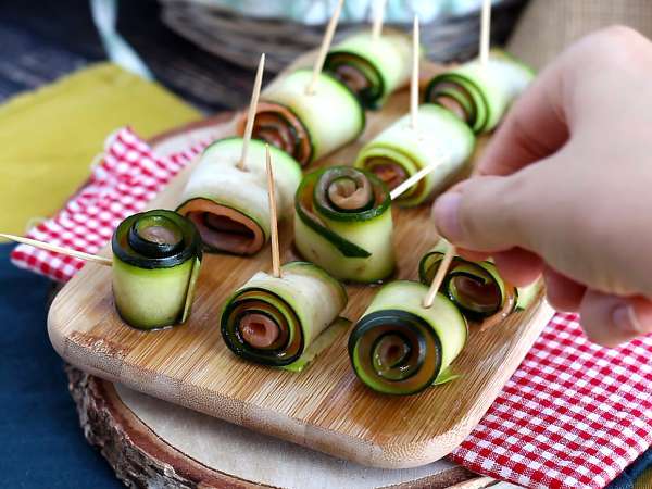 Рула от тиквички и пушена сьомга - Подготовка стъпка 6