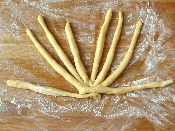 8 нишки плетени кокове - Подготовка стъпка 7