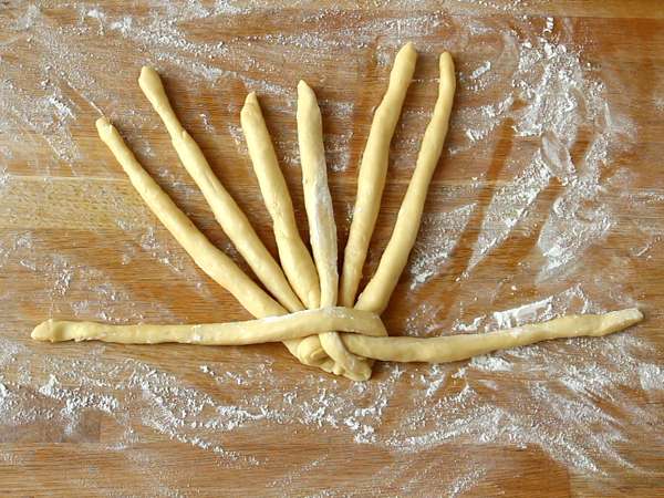 8 нишки плетени кокове - Подготовка стъпка 8