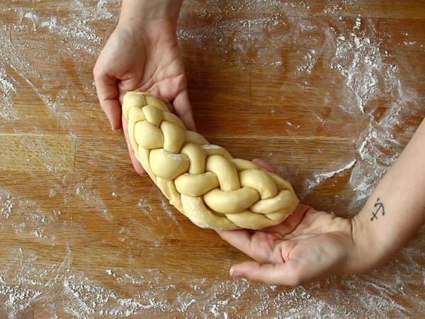 8 нишки плетени кокове - Подготовка стъпка 10