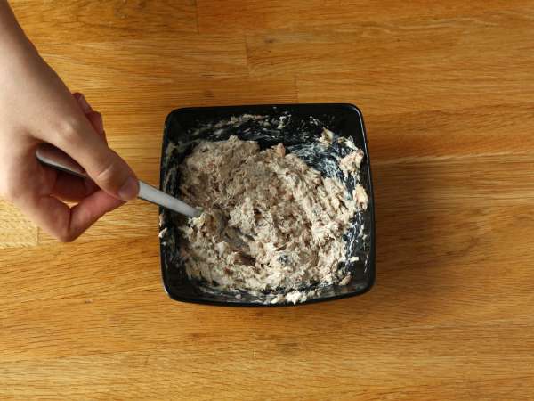 Рула от тиквички и сардини - Подготовка стъпка 2