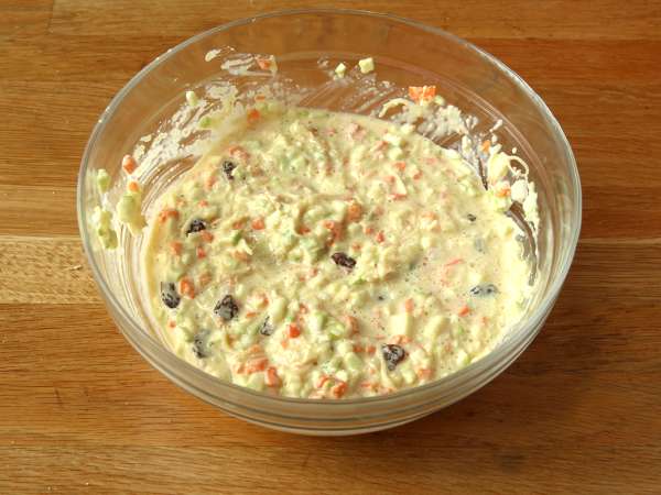 Торта от грис с тиквички и моркови - Подготовка стъпка 3