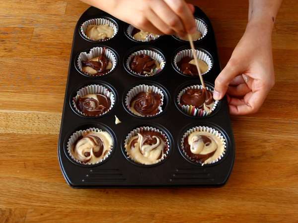 Мраморни мъфини - Подготовка стъпка 5