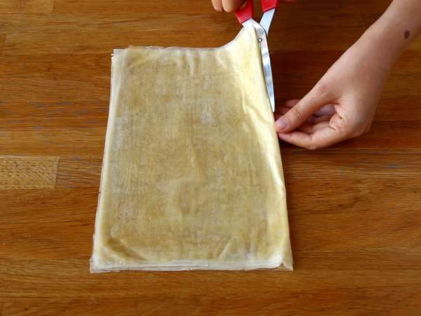 Бърз италиански тарт от фило - Подготовка стъпка 1