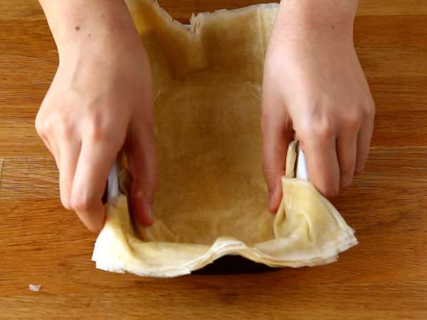 Бърз италиански тарт от фило - Подготовка стъпка 2