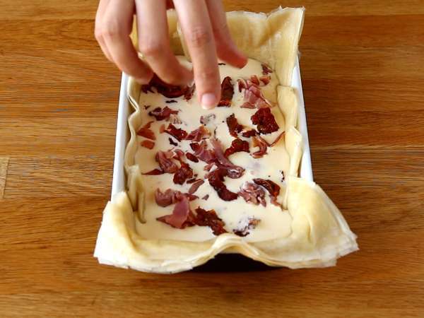 Бърз италиански тарт от фило - Подготовка стъпка 4