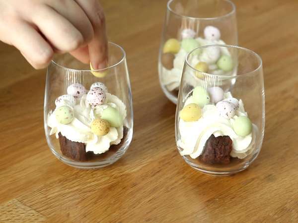 Великденски брауни и бита сметана verrines - Подготовка стъпка 5