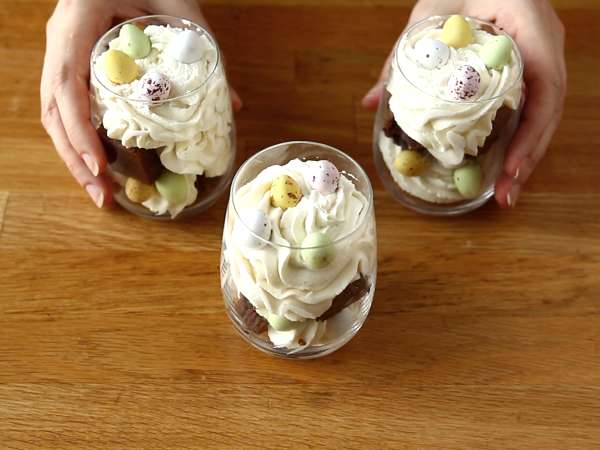 Великденски брауни и бита сметана verrines - Подготовка стъпка 6