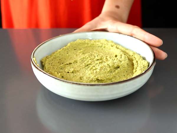 Разпространение на грах: идеално с кремообразно сирене бурата - Подготовка стъпка 3