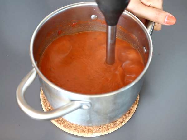 Доматена супа - Подготовка стъпка 6