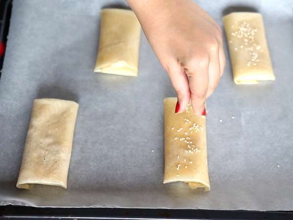 Фета саганаки - гръцката рецепта за чипс от фета и мед - Подготовка стъпка 4