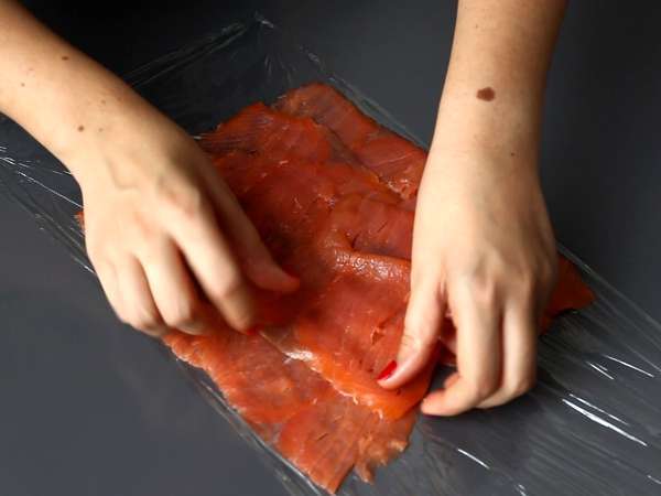 Руло от сьомга с рикота и шамфъстък - Подготовка стъпка 3