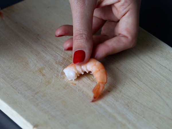 Верини от скариди и манго за сладък и солен аперитив - Подготовка стъпка 1