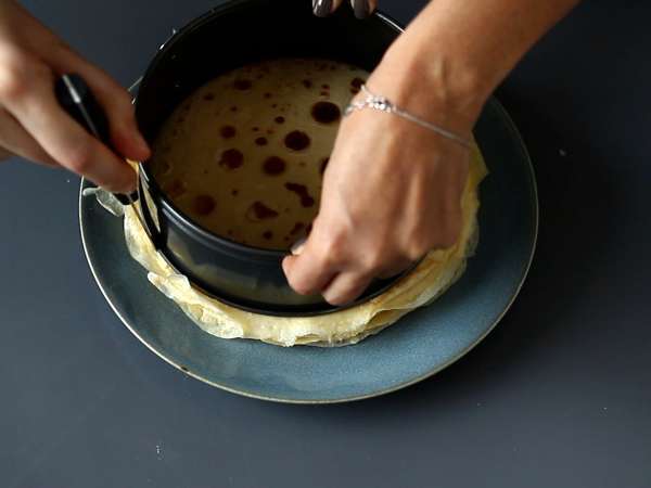 Палачинкова торта в стил Тирамису с кафе и какао - Подготовка стъпка 3