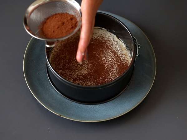 Палачинкова торта в стил Тирамису с кафе и какао - Подготовка стъпка 5