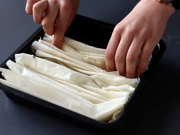 Торта с реснички, супер хрупкавата торта, която е лесна за приготвяне - Laz Borek turc facile - Подготовка стъпка 2