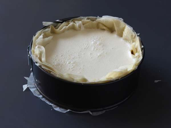 Чийзкейк в баклавски стил с шамфъстък, хрупкав и топящ се - Подготовка стъпка 6